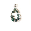 Green Agate Chip Pendant